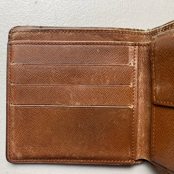 Louis Vuitton Men’s Monogram Pattern Bi Fold Leather Wallet 100% Authentic - Picture 5 of 14